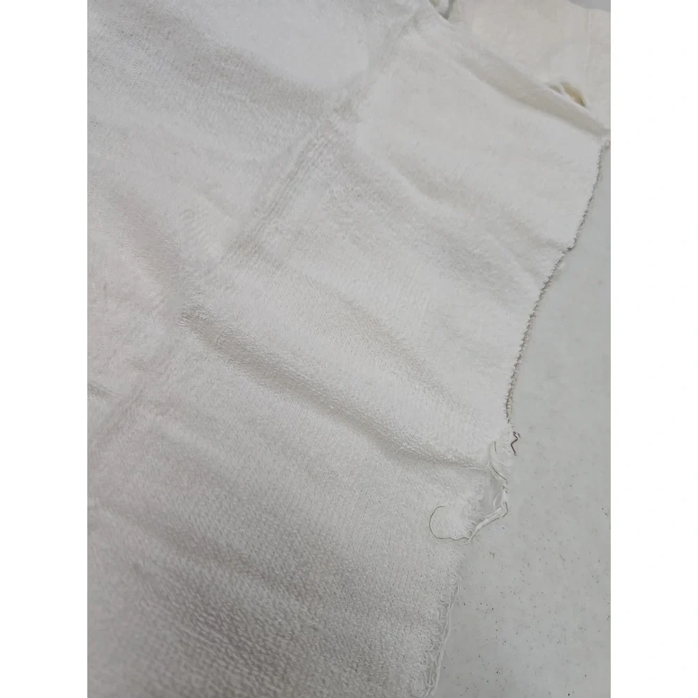 Lot of 7 Vintage White Cotton Absorbent Soft Thin Face‎ Hand Towel Washcloth